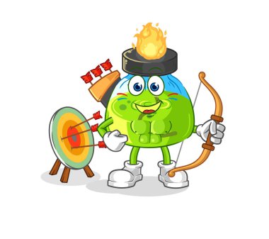 the laboratory spirit lamp native american tribe. cartoon mascot vecto