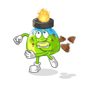 the laboratory spirit lamp throwing shit vecto