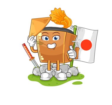 the record player japanese vector. cartoon characte