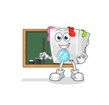 washing machine teacher vector. cartoon characte
