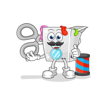 Çamaşır makinesi çizgi filmi. karikatür maskotu vektosu