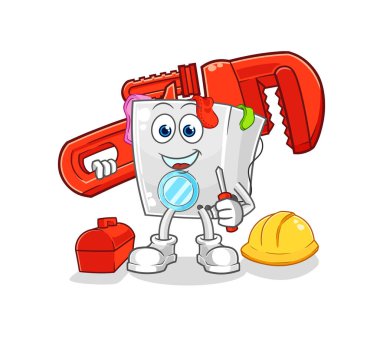 Çamaşır makinesi karikatürü. karikatür maskotu vektosu