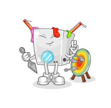 Çamaşır makinesi çizgi filmi. karakter vektosu