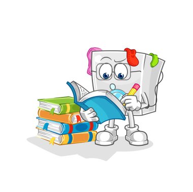 Çamaşır makinesi maskot eğitimi alıyor. çizgi film vektosu