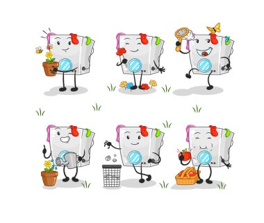 Çamaşır makinesi Dünya Grubu 'nu kurtardı. çizgi film maskotu