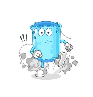 Destekleyici yastık çizimi. karakter vektosu