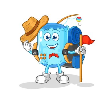 Yastık izci vektörü. karikatür