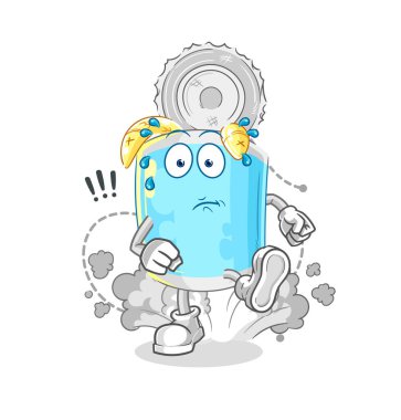 Konserve balıklar resimleme yapıyor. karakter vektosu