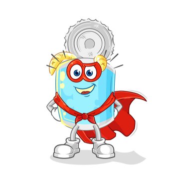 Konserve balık kahramanları vektörü. karikatür