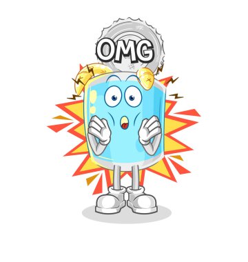 Konserve balık. Aman Tanrım. karikatür