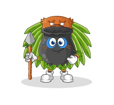 Kazan kabilesinin maskotu. çizgi film vektosu