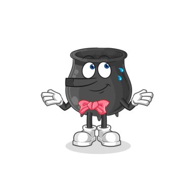 Kazan Pinokyo karakteri gibi yalan söylüyor. karikatür maskotu vektosu