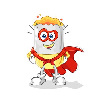 Sigara kahramanları vektörü. karikatür