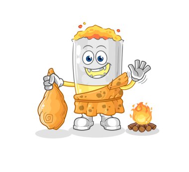 Antik sigara karikatürü. karikatür maskotu vektosu