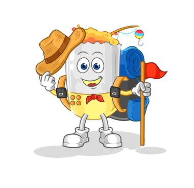 Sigara izcisi vektörü. karikatür