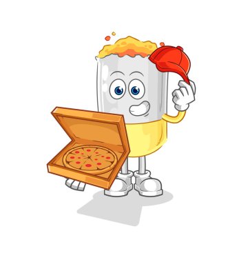 Sigara teslimatçısı çocuk vektörü. karikatür