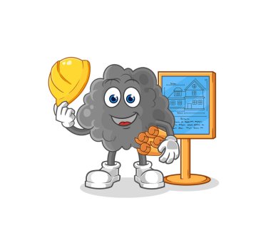 Siyah Bulut Mimarisi. karakter vektosu