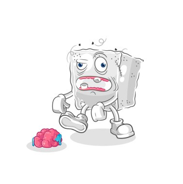 Şekerküp zombi karakteri.