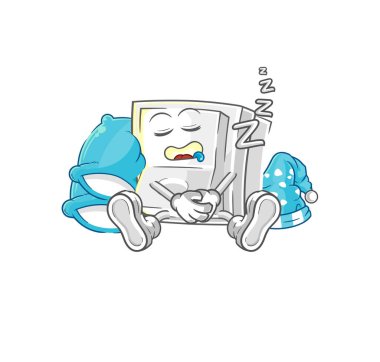 Işık düğmesi karakteri. karikatür maskotu vektosu