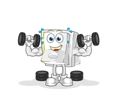 Işık düğmesi eğitim illüstrasyonu. karakter vektosu