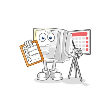 Işık düğmesi çizelgesi vektörü. karikatür