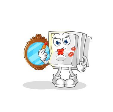 Işık düğmesi maskot. çizgi film vektosu