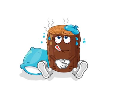 Seyir defteri hasta vektörü. karikatür