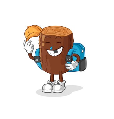 Seyir defteri okul vektörüne gidiyor. karikatür