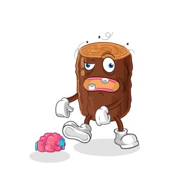 Kütük zombi karakteri.