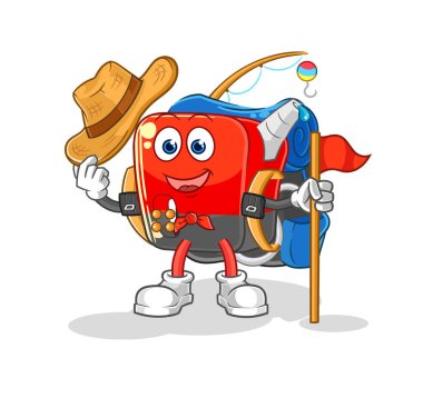 Benzin pompası keşif vektörü. karikatür