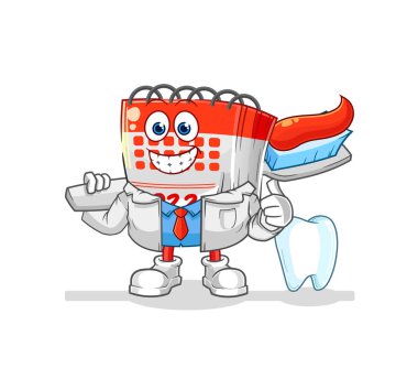 Takvim çizelgesi. karakter vektosu