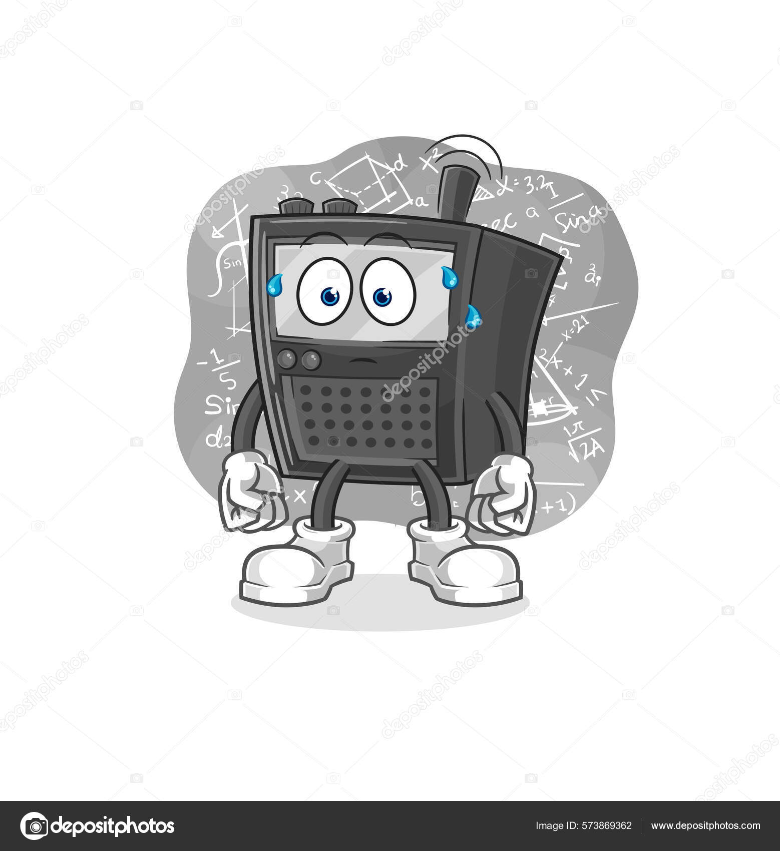 Walkie Talkie Thinking Hard Vector Cartoon Characte Stock Vector Image by ©.com #573869362 Walkie Talkie Thinking Hard Vector Cartoon Characte Stock Vector Image by ©.com #573869362