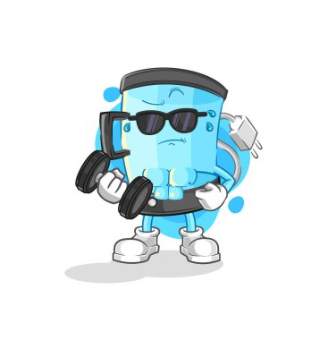 Blender dambıl vektörünü kaldırıyor. karikatür