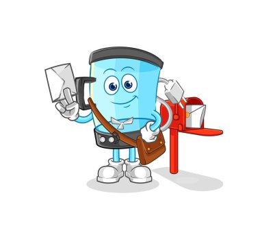 Blender postacı vektörü. karikatür