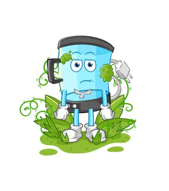 Blender çok uzun zamandır maskotluk yapıyor. çizgi film vektosu