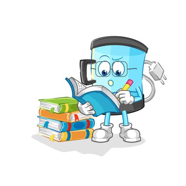 Blender maskot çalışıyor. çizgi film vektosu