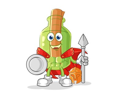 Beyzbol maskotculuğu oynayan şişedeki mesaj. çizgi film vektosu