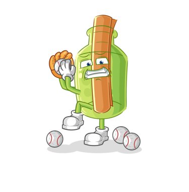 Bir sakız kutusundaki mesaj. karikatür