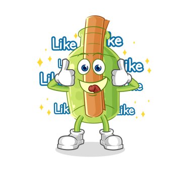 Golf ekipmanlarıyla dolu bir şişedeki mesaj. karikatür maskotu vektosu