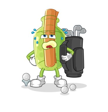 Bir şişe Kore kültür vektöründeki mesaj. karikatür