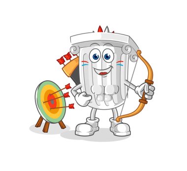 Romalı yerli Amerikan kabilesi. karikatür maskotu vektosu