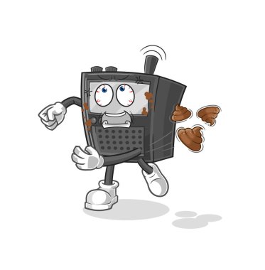 the walkie talkie throwing shit vecto