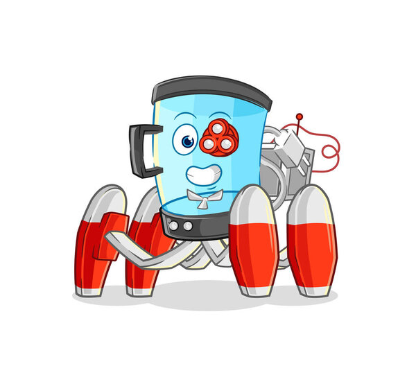 the blender future robot vector. cartoon characte