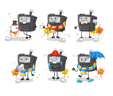 Soğuk hava karakteri maskotu Vecto 'nun telsizi.