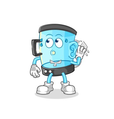 Blender dinleme vektörü. karikatür