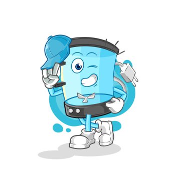 Blender genç erkek karakter arabası.