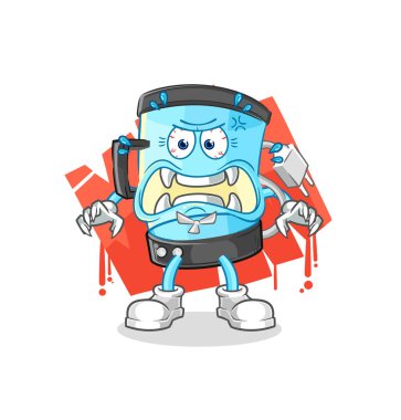 Blender canavar vektörü. karikatür