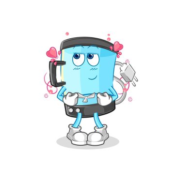 Blender utangaç vektörü. karikatür