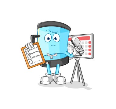 Blender zamanlama listesi vektörü. karikatür