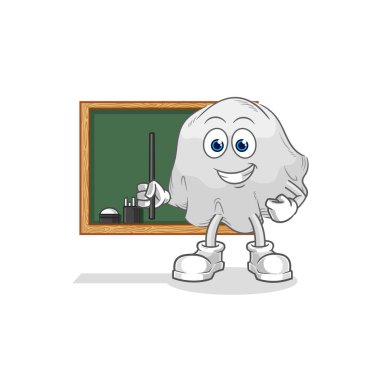 the ghost teacher vector. cartoon characte